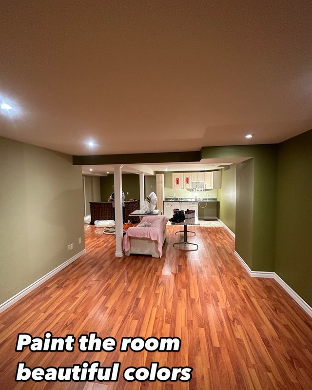 Room painting in progress