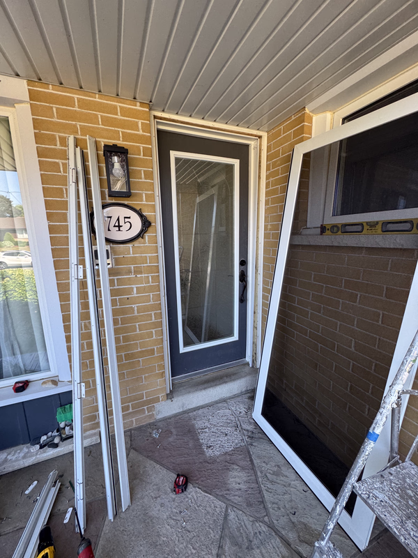 Interior door installation