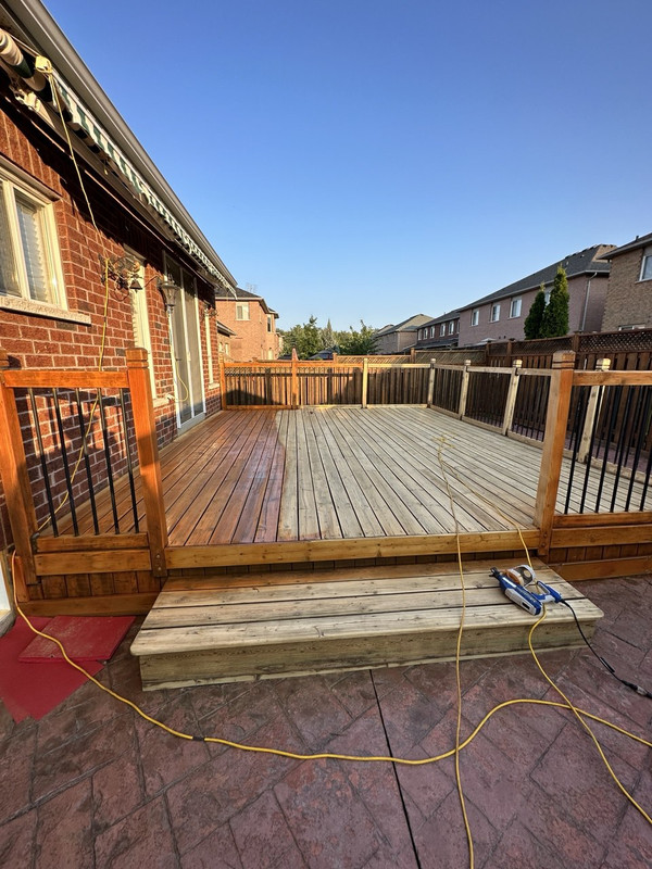 Outdoor deck project