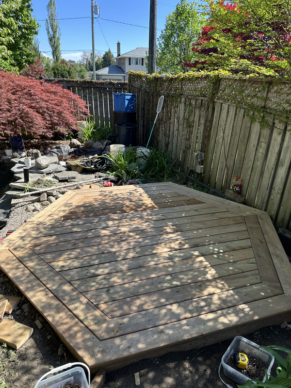Fence staining